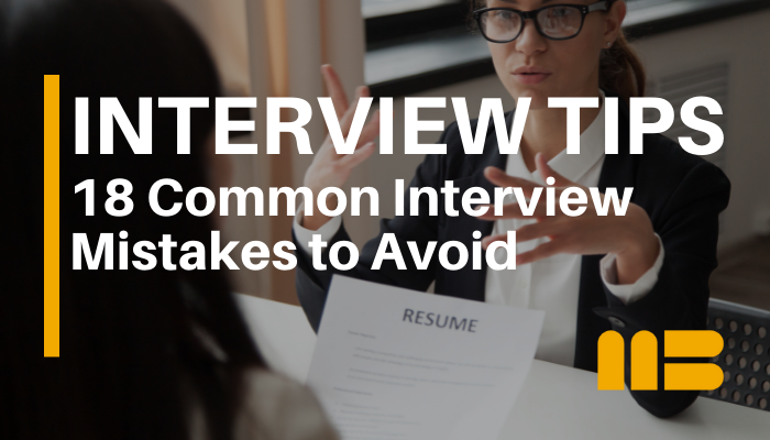 18 Common Job Interview Mistakes to Avoid | MatchBuilt
