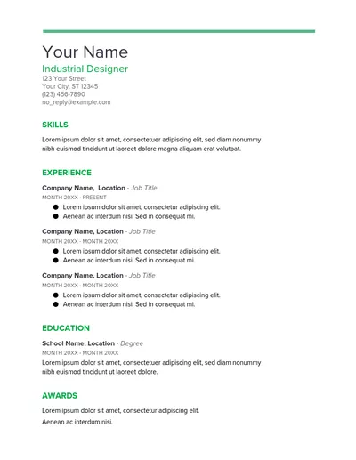 example resume that stands out spearment