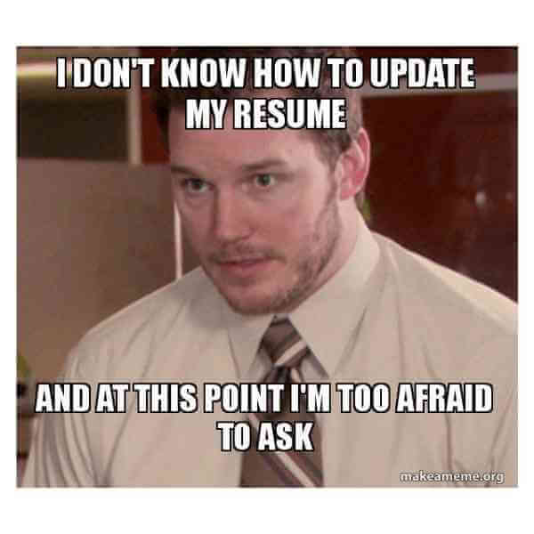 update your resume meme