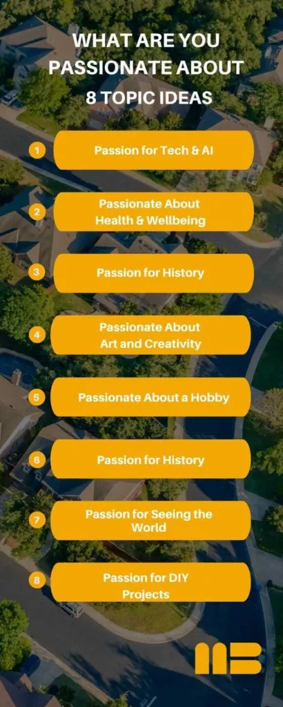 what is your passion topic ideas infographic