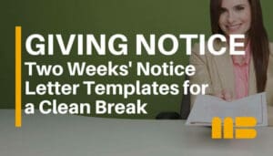 8 Two Week Notice Letter Templates