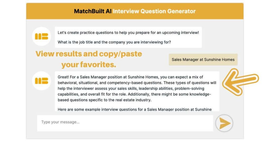 how to use interview question generator